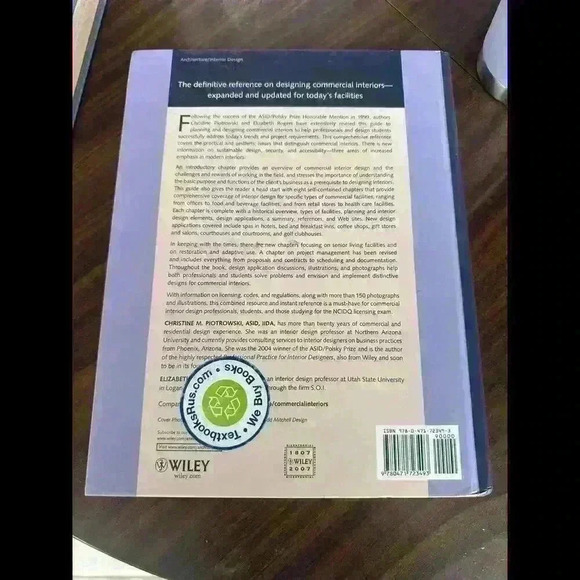 DESIGNING COMMERCIAL INTERIORS 2ND (SECOND) EDITION By Christine M. Piotrowski - Picture 6 of 6